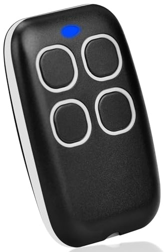 Telecomando Universale per Cancello da 250 a 915 MHz, 4 in 1 Telecomando per Cancello con Codice Rotante Universale, Multifrequenza, Radiocomando per Cancello Programmabile con Lista di Compatibilità