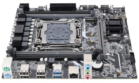 Hidyliu Placa Base para Juegos X99, LGA 2011 Placa Base para Computadora ATX de 3 Metros con 4 Canales DDR4 128GB M.2 NVME NGFF 3.0 6Gb/s PCIE, para CPU