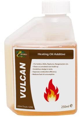 HYDRA VULCAN Heating oil additive, 250ml treats up to 1,250 litres, additive for kerosene, additive for heating oil, heating oil for home additive, additive for kerosene