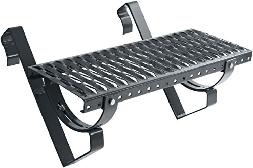 Parotec Dachtritt 40 cm für Schornsteinfeger Komplett Steigtritt für Dachziegel und Dachpfanne zum Einhängen Laufrost inkl. Montagematerial, 10 Farben (RAL 7016 - Anthrazit)