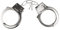 Boland 64482 - Handfessel silber, Polizei-Kostüm-Accessoire, Karneval, Fasching