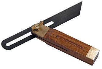 Quality Brass Inlay Adjustable 9 Sliding Bevel Wooden Handle Angle Finder Tool