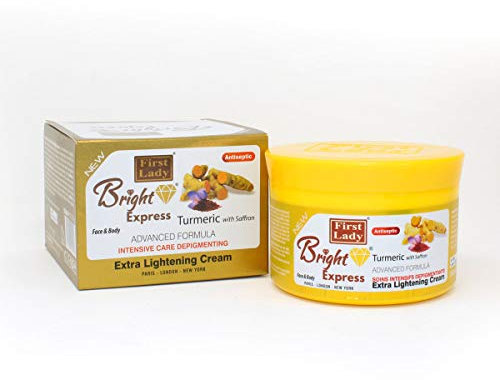 Bright Express Turmeric & Saffron Extra Skin Lightening Face & Body Cream 500ml - Antiseptic