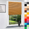 Aluminium Jalousie nach Maß, Endloskette, Kette, Monocomando, Maßanfertigung, für Fenster und Türen, Alu, Fenster, Klemmfix ohne Bohren (Orange, Höhe: 100cm x Breite: 45cm)