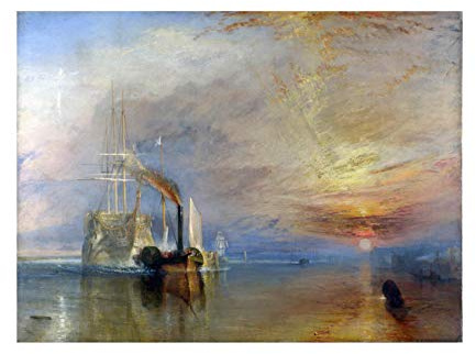 Spiffing Prints Joseph Mallord William Turner - The Fighting Temeraire - Extra Large - Matte - Unframed