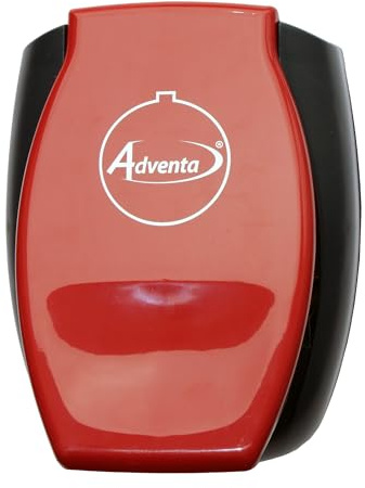Adventa Papierschneider, Weihnachtskugel, Rapid-Foto-Trimmer-Form, Metall (rot und schwarz), erzeugt Bilder mit 8 cm Durchmesser, ideales Bastel-, Kunst- und Fotografie-Zubehör