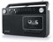 Muse M-152 RC Retro Kassettenrekorder mit Aufnahme-Funktion, Batteriebetrieb möglich (UKW und MW-Tuner, AUX-Eingang, Teleskopantenne), schwarz