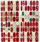 Minkissy Nagelfolie Weihnachten 8 Blatt Weihnachten Maniküre volle Nail Wraps Xmas Thema Klebstoff glänzend Nagellack Aufkleber Aufkleber Streifen für Frauen Mädchen Damen