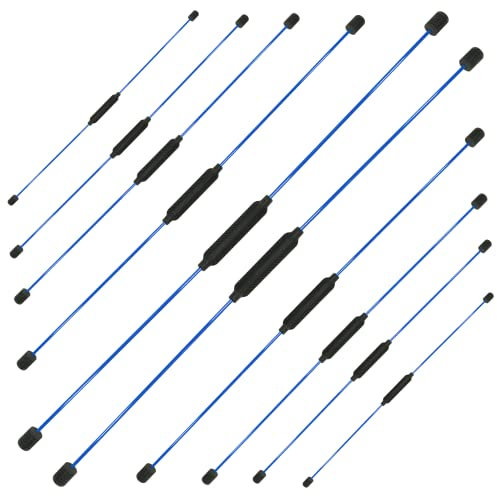 Best Sporting Swing Stick Fitness Schwingstab für Ganzkörpertraining, mit Trainingsanleitung, Farbe: rot oder blau (10 Swing Sticks blau)