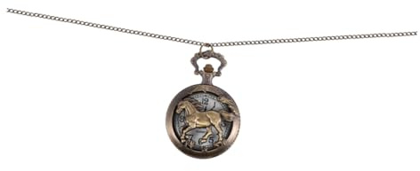 Hemobllo Klassische Hohle Quarz Taschenuhr aus Legierung im Retro Look | Kompakt und Leicht, Coffee Farbton, 1 Stück, Zierliche Vintage Ausführung
