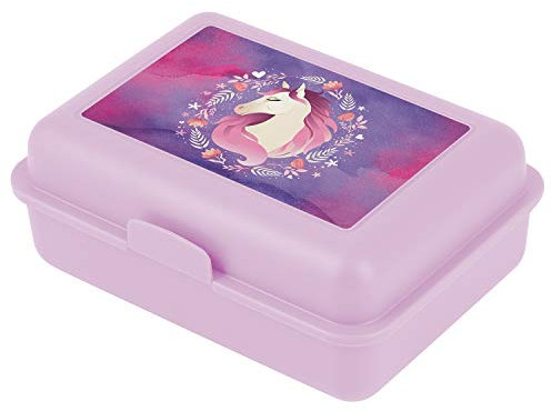 Baagl Brotdose Kinder für Schule – Lunchbox für Mädchen, Kindergarten – Jausenbox, Brotzeitbox, Brotbox, Snackbox (Pferd)