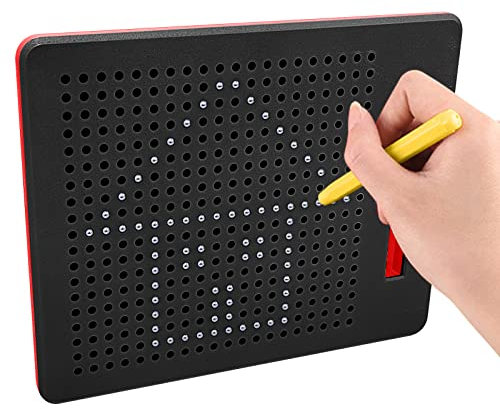 YATOSEEN Planche à Dessin Magnétique Tablette Magnétique Enfant Ardoise Magique avec Stylo pour Enfant Jouet Educatif, 21.5x17.5x1.5 cm (Petit, Noir)