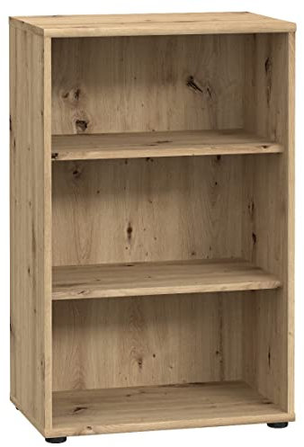 Newroom Regal Artisan Eiche Bücherregal Modern - 54x85,5x34,8 cm (BxHxT) - Standregal Schrank - [Lucius.Seventeen] Büro Arbeitszimmer Wohnzimmer