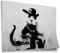 Poster Banksy - Ratte mit Ghettoblaster Rat Graffiti Kunst Street Art Kunstdruck ohne Rahmen, Wandbild - A4, A3, A2, A1, A0, XXL - Wohnzimmer, Schlafzimmer, Küche, Deko