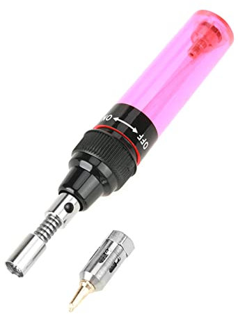 Joyzan Cordless Butane Gas Blow Torch Gun, 1300℃ Wireless Fire Soldering Iron Kit Gun Portable Welding Pen Tool Refillable 8ml Handheld Solder for Electronics Instruments Car Truck Engineering Repair