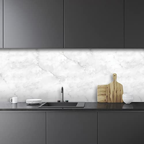 CREARREDA Wall Sticker Kitchen Wall Sticker Marble Pattern 180_x_60_cm 100% Made in Italy with Non-Toxic, Flame Retardant and Water Resistant Ink