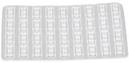 harayaa Miniatur Ziegelform, DIY, Handgefertigt, Reißfest, Wiederverwendbar, Mini Ziegel Silikonform für Puppenhaus Modellmaterialien, Mikrogarten Zubehör, hohler Ziegel