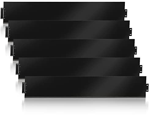Sonnewelt Rasenkante Metall Beetumrandungen Rasenkante Verzinkt Blumenbeet Umrandung Rasenkantenblech 5m 10m 15m 20m 25m 30m 35m 40m 45m 50m Mähkante Palisade, Schwarz (Länge 5m - Höhe 18cm)