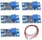 Youmile 5 Pcs DC-DC Step Up Boost Convertisseur de Puissance 2V-24V à 5V-28V 2A Régulateur de Tension Réglable Module d'Alimentation pour Arduino avec Fil 24AWG