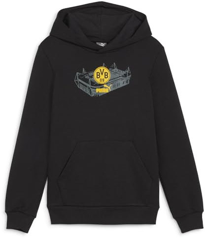 PUMA BVB Borussia Dortmund Fanartikel Pullover Herren, Größe:M, Farbe:Schwarz