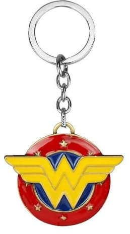 Distrigeek Wonder Woman porte-clés métal Logo bouclier idée cadeau pour femme