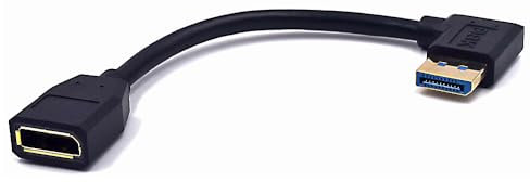 Kework 5.9 Inch DisplayPort 8K Extension Cable, 90 Degree Right Angle DP 1.4 Version Male to DP 1.4 Version Female Adapter Extender Cable, Support 8K@60Hz & 4K@ 144Hz