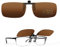 TEMSO Polarized Clip On Sunglassed Flip Up Driving Glasses for Prescription Glasses for Ladies and Mens,UV400 Protecetion|HD Vision|Anti Glare|Safe Driving|Brown|60 * 37mm