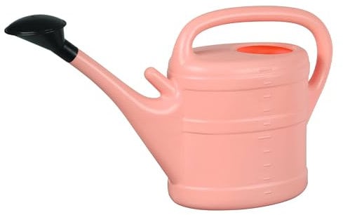 Bunte Gartengießkanne 10 Liter mit Brause (Zartrosa)