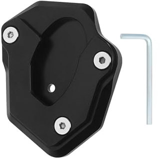 LT Easiyl Motorrad-Seitenständer Vergrößern Fuß Verbreiterung Ständer Platte Pad Motorrad Seitenstütze Vergrößerte Halterung Kompatibel mit Kawasaki Z900 2017-2022