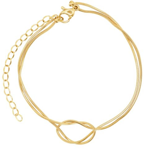 Heideman Armband Felix Herren aus Edelstahl gold farbend poliert Armkette für Männer