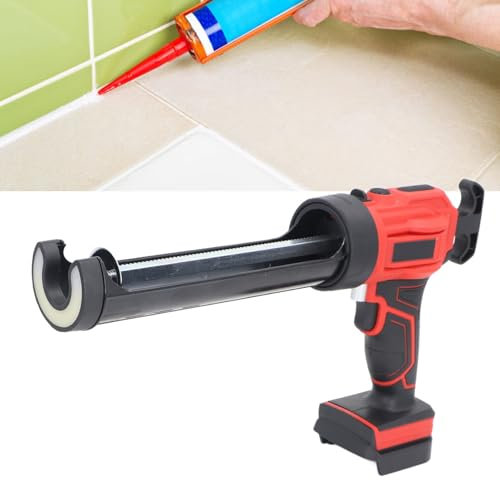 Akku-Kartuschenpistole, Wiederaufladbare, Geschwindigkeitsverstellbare Elektrische Kartuschenpistole mit LED-Licht, Automatischem Rückzugssystem, Kartuschenwerkzeug Zum Befüllen,