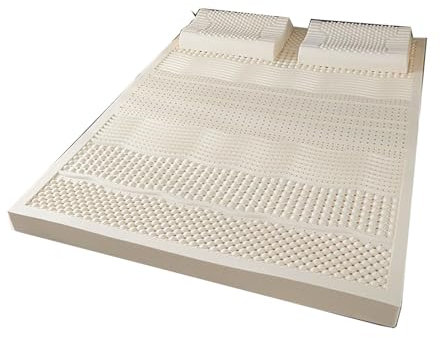 HENXUE Naturlatexmatratze, Kompression Und Keine Verformung, Wabenporenbelüftung, Weich Und Bequem, Latexmatratze, 10 cm Dick,200cmx220cm