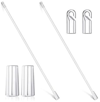 siduytin 24-inch Blind Wand Stick Replacement Parts Blinds Pulling Rod with Hook Grip Window Curtain Long Sticks for Bathroom