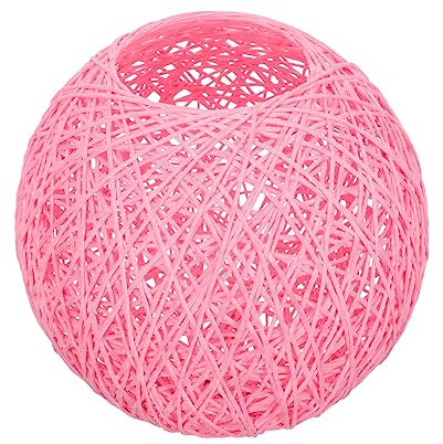 UKCOCO Abat-jour en Rotin Unique de 15 Cm pour Plafonnier Salon Bureau Étude
