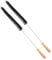 GAROZATION 2pcs Dryer Vent Cleaner Brush Wooden Handle Scrubber for Washing Machines Dryers Multi-function