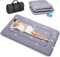 Japanische Futon-Matratze, Faltbare Tatami-Matte, tragbare Schlafunterlage mit Tasche und Gurt, Bodenmatratze, verdickte Schlafmatratze, Camping-Matratze (Grau YU1,90X200cm)