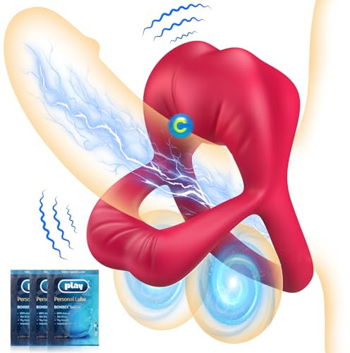 Sexytoysys Coppia Vibratore per Uomo e Donna, Anello Vibrante per Lei e Lui, Sex Toy Professionale, Giocattoli Sessuali per Coppie