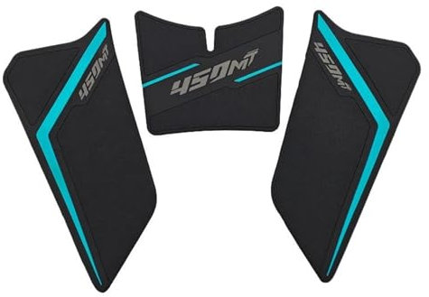 KJHOPY Motorrad Heizöl Tank Pad Seite Knie Grip Aufkleber Dekorative Schutz Aufkleber Pads Für CFMOTO 450MT 450 MT 2024(YXT-YT-Blue)