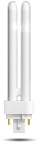 TobeBright GX24Q-2 4 Pin 26W Compact Fluorescent Lamp, Natural White 4000K 2U Shape Energy Saving CFL Lamp 240V PLC 840 Double Turn Tube Light Bulb Non-dimmable for Corridor, Office, Bathroom