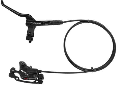 HOUSON Fahrrad Bremse Set mit Aluminium-Körper & beidseitiger Bremsbackenführung – Hydraulische Rückwärtsbremse für 140mm Scheiben (1450mm Schlauch, 338g)