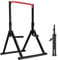 DOBESTS Faltbar Power Tower Dip Station Klimmzugstange Freistehend Höhenverstellbar MultifunKtional Klimmzugturm Fitness Krafttraining für Zuhause,Dreiecksstruktur, Stützgewicht 300KG（011，red）