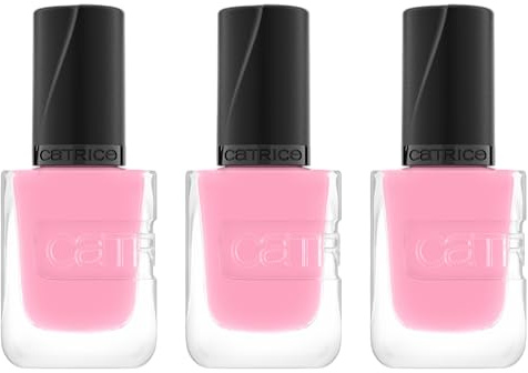 Catrice GEL AFFAIR Nail Lacquer, Nagellack, Nr. 038, Pink, langanhaltend, Einfach zu entfernen, glänzend, vegan, ohne Mikroplastikpartikel, ohne Konservierungsstoffe, ohne Parfüm, 3er Pack (3x10.5ml)