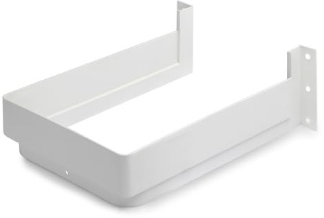 Découpe pour siphon, en plastique, surface blanche, 3011915 pour meuble de lavabo, armoire de cuisine, armoire de salle de bain, siphon, évacuation