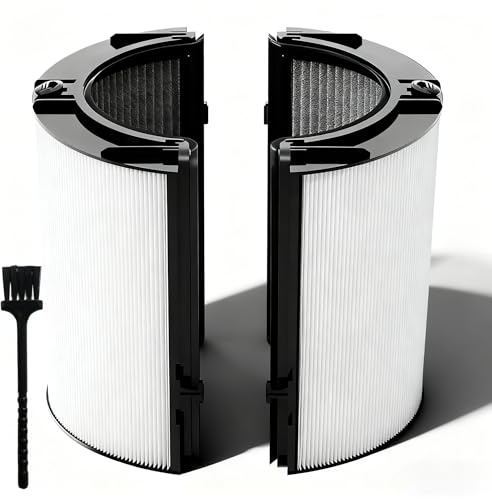 360°Combi Glass H13 2-in-1 Hepa + Activated Carbon Filter Replacement Filter Compatible with Dyson TP06 TP07 TP09 TP10 TP04 TP7A TP4A DP04 HP04 HP06 HP07 HP09 HP10 PH01 PH02 PH03 PH3A Air Purifier