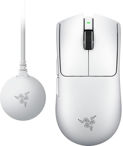 Razer Viper V4 Pro - kabellose symmetrische E-Sport-Gaming-Maus - Ultraleicht 50g - HyperSpeed Gen-2 bis 8 kHz Polling - Focus Pro 50K Sensor - optisches Scrollrad - PC/Mac | Weiß