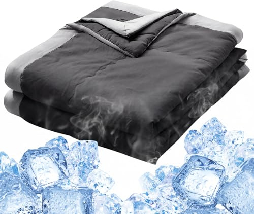 Winuoyang Cooling Blanket for Night Sweats, Summer Blanket Breathable Lightweight Blanket for Summer Hot Weather 100x140cm