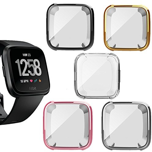 Custodia Sottile Compatibile con Fitbit Versa in TPU per smartwatch Compatibile con Fitbit Versa, 5 Pack