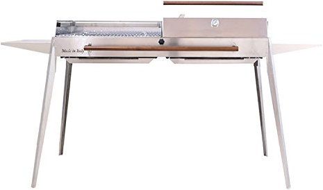 Barbecue a Carbone Carbonella in Acciaio Lisa Luxury Etna Maxi