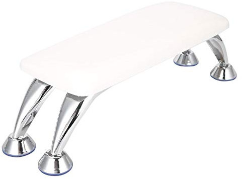 Weiyiroty Nagel Armlehne Kissen - Abnehmbar ManiküRe Handkissen mit EdelstahlstüTze, Mikrofaser Leder Nagel Armlehnenkissen Handauflage Nageltische Schreibtisch Bahnhof füR Salon Techniker