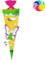 alles-meine.de GmbH Bastelset - Schultüte Farbe & Größe wählbar 70/85 / 100 cm - Schmetterlingsfee - Farbe frei wählbar - Bastelschultüte - Zuckertüte zum selber Basteln Be..